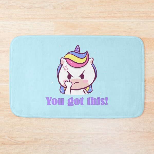 Item preview, You Got This! Cute Motivating Rainbow-Unicorn designed and sold by FoxCodeCreation.