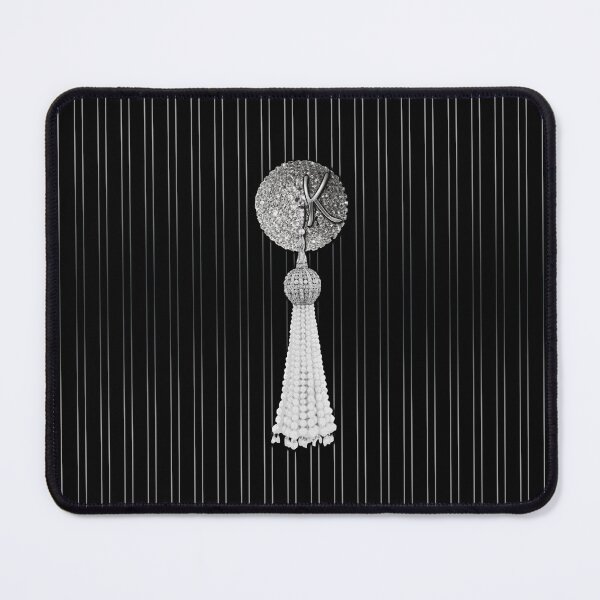 Item preview, Burlesque pastie tassel silver - letter K designed and sold by Xarah.