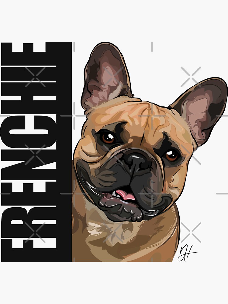 "FRENCHIE 2 French Bulldog lustige Französische Bulldogge" Sticker