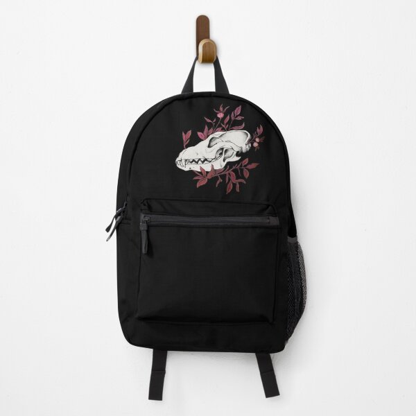 Item preview, Canine Skull in Foliage Autumn Red designed and sold by Smooshi.