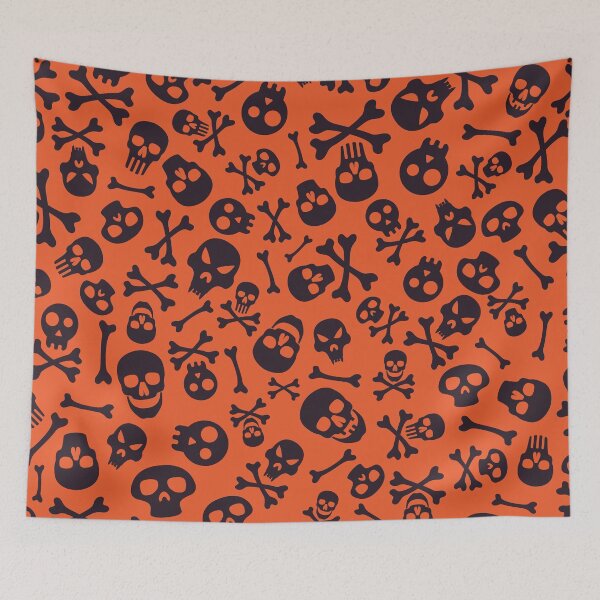 Item preview, Halloween Skull Pattern designed and sold by I Love Space.