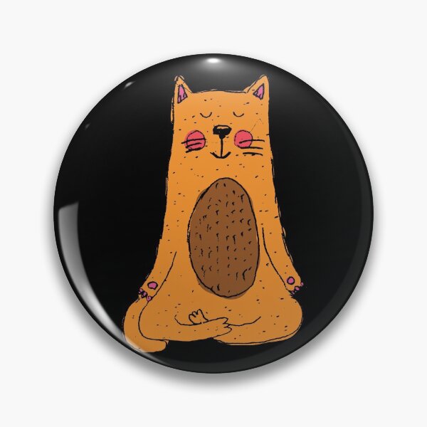 Item preview, Meditation Cat - Cartoon designed and sold by NobodysHero.