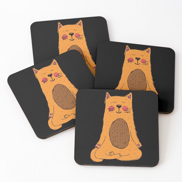 Item preview, Meditation Cat - Cartoon designed and sold by NobodysHero.