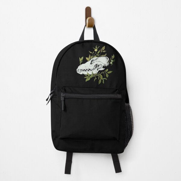 Item preview, Canine Skull in Foliage Olive Green designed and sold by Smooshi.