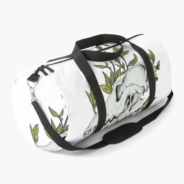 Item preview, Canine Skull in Foliage Olive Green designed and sold by Smooshi.