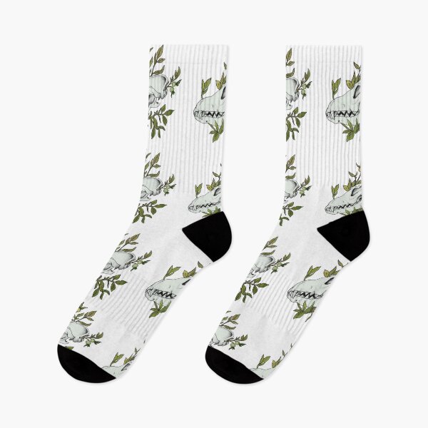 Item preview, Canine Skull in Foliage Olive Green designed and sold by Smooshi.