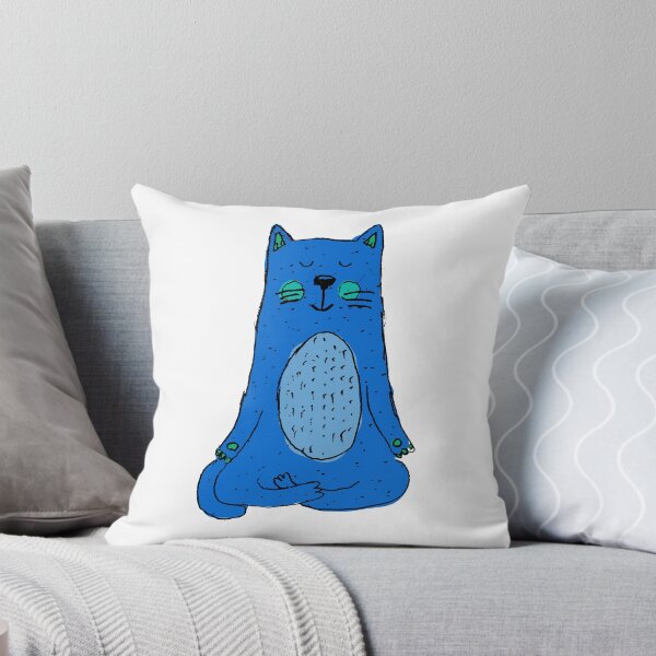 Item preview, Blue Meditation Cat designed and sold by NobodysHero.