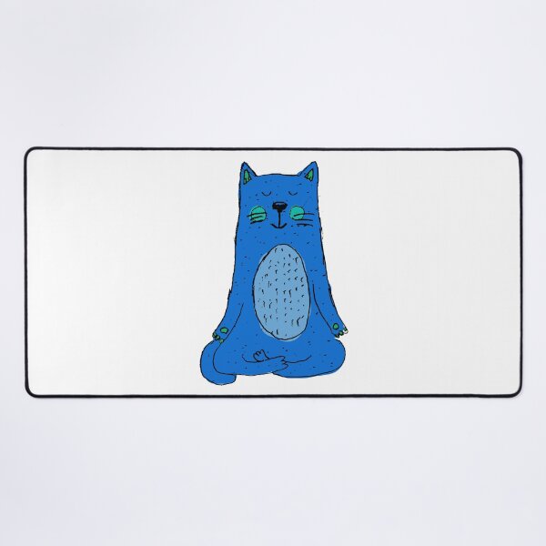 Item preview, Blue Meditation Cat designed and sold by NobodysHero.