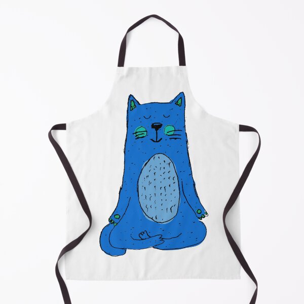 Item preview, Blue Meditation Cat designed and sold by NobodysHero.
