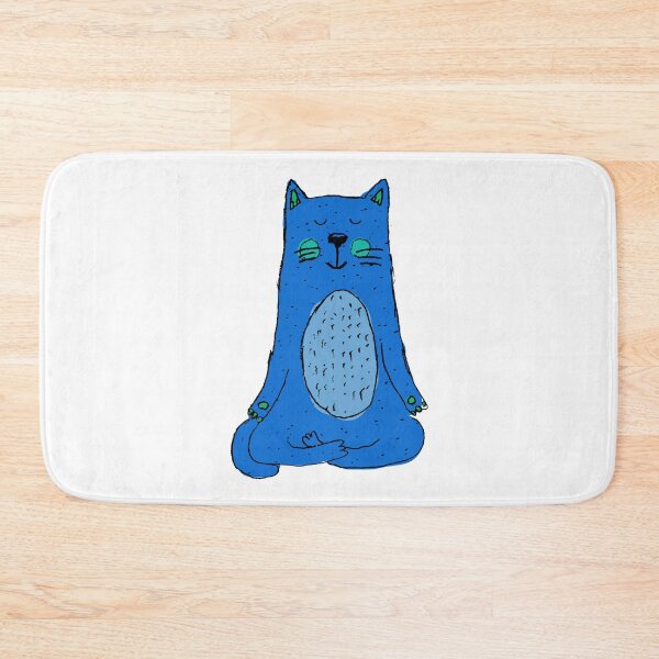Item preview, Blue Meditation Cat designed and sold by NobodysHero.