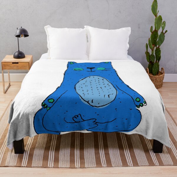 Item preview, Blue Meditation Cat designed and sold by NobodysHero.