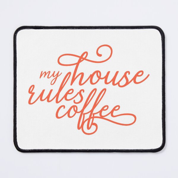 Item preview, Knives detective movie: My House My Rules My Coffee - red swirl designed and sold by Between Clouds.