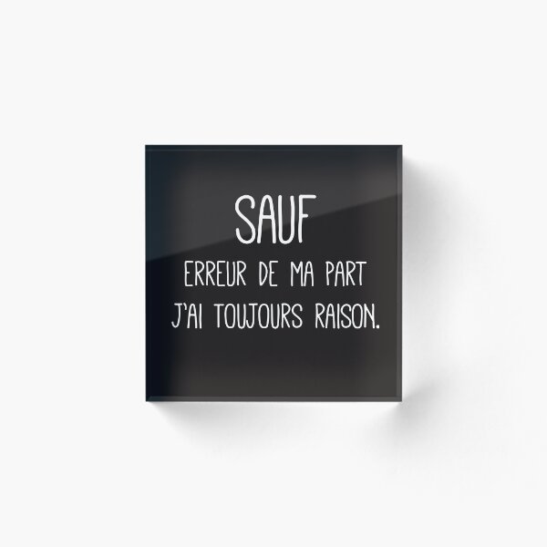 Item preview, Funny French Saying Shirt Sauf Erreur de ma Part Gift designed and sold by cssdru.