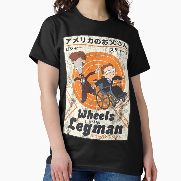 Vista previa del artículo con la obra «Ruedas de American Dad y Legman», diseñado y vendido por BlasengameEain.