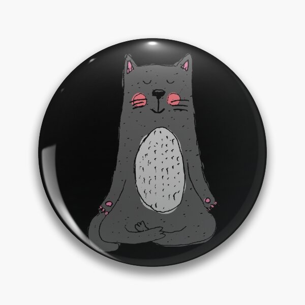 Item preview, Cute Cat Meditating designed and sold by NobodysHero.