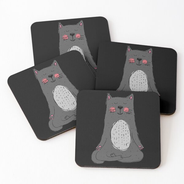 Item preview, Cute Cat Meditating designed and sold by NobodysHero.