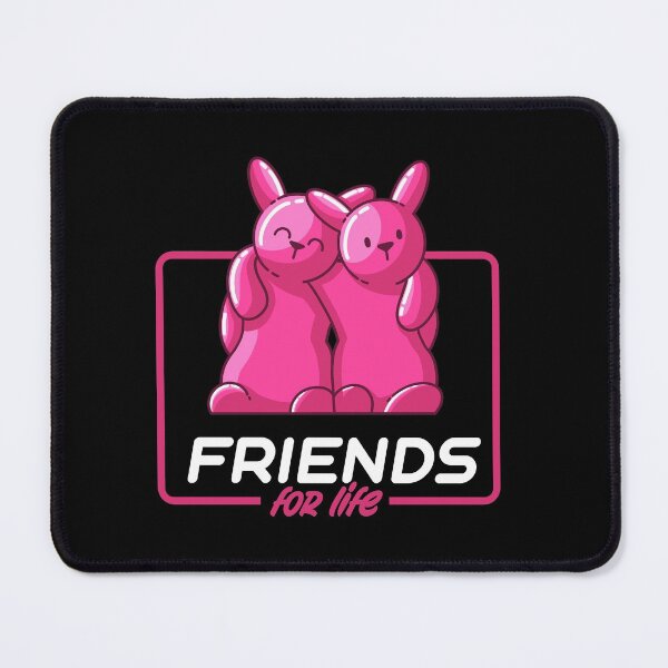 Item preview, Friends for life pink gummy bunnies designed and sold by Between Clouds.