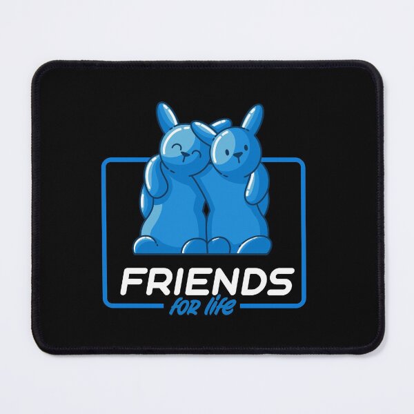 Item preview, Friends for life blue gummy bunnies designed and sold by Between Clouds.