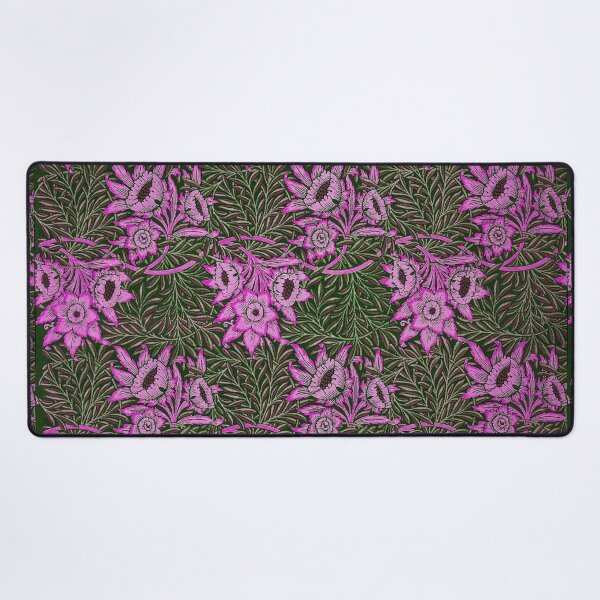 Item preview, TULIP AND WILLOW,LILAC PINK FLOWERS ,SWIRLS, GREEN LEAVES Art Nouveau Floral designed and sold by BulganLumini.