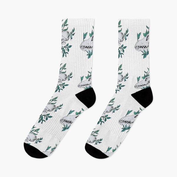 Item preview, Canine Skull in Foliage Mint Green designed and sold by Smooshi.