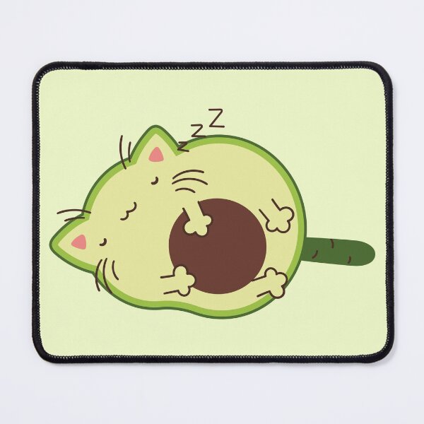 Item preview, Sleeping avocado cat designed and sold by Nikamii.