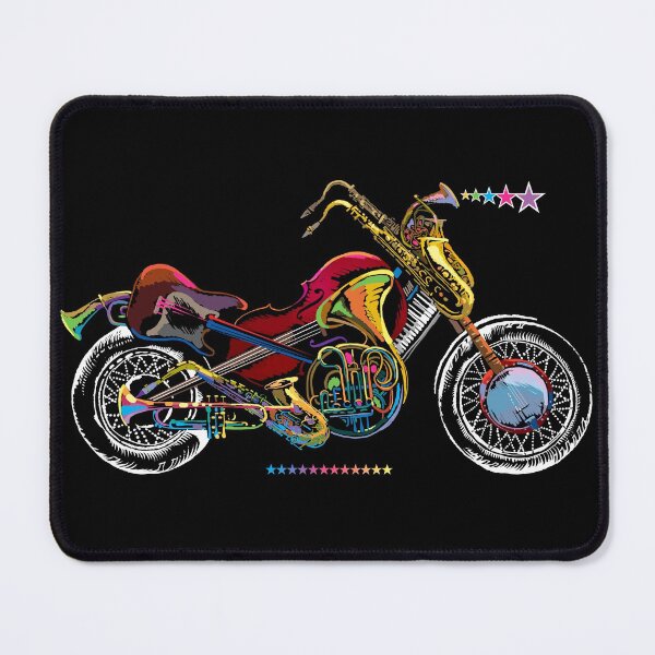 Aperçu de l'œuvre Vélo fait d'instruments de musique créée et vendue par fairytaleprints.