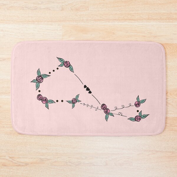 Item preview, Piscis Austrinus (Southern Fish) Constellation Roses and Hearts Doodle designed and sold by EndlessDoodles.
