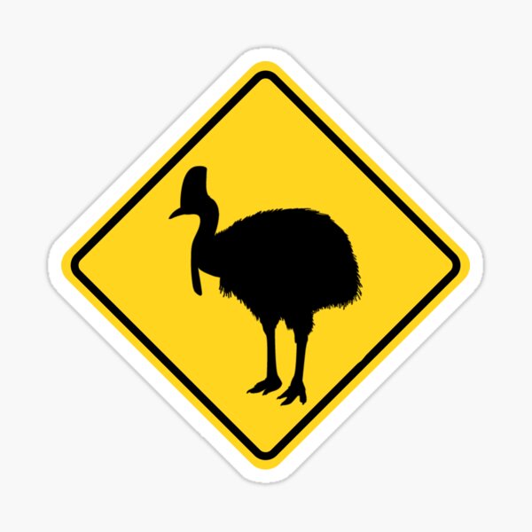 Item preview, Cassowary southern warning  designed and sold by mikoala50.