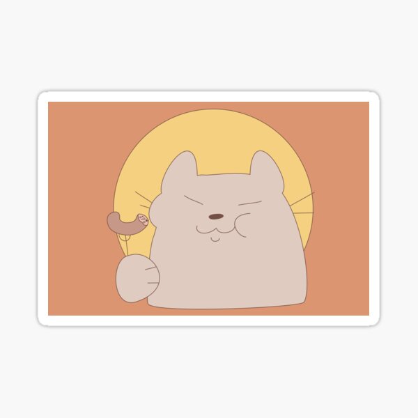 "Cute Sausage Cat" Sticker for Sale by evrydaydaydrmrs Redbubble