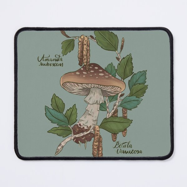 Item preview, Amanita rubescens botanical illustration designed and sold by Wieskunde.