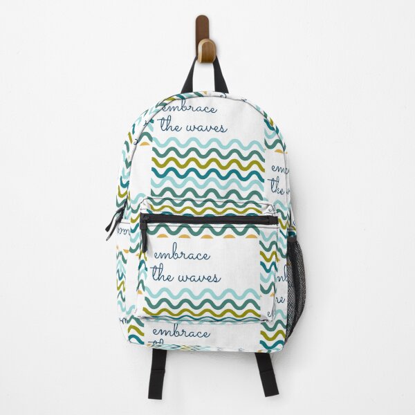Item preview, Embrace the waves - sea swimmer wavy design on white designed and sold by Wildflow Creations.