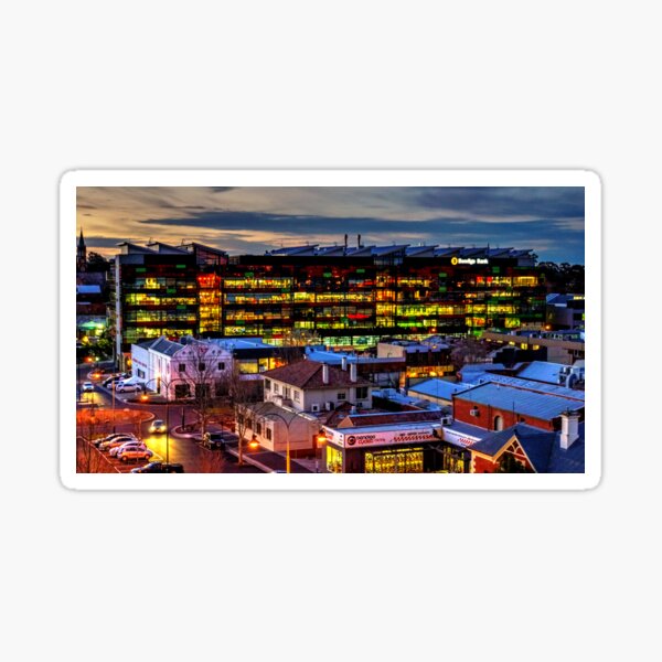 Item preview, Bendigo Bank at Dusk - Bendigo, Victoria designed and sold by Steven Jodoin.