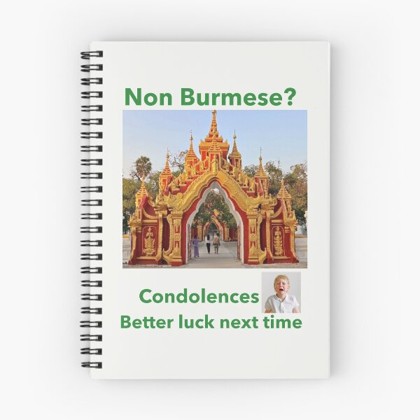 Item preview, "Condolences to Non Burmese" gr designed and sold by skoumpourdides.