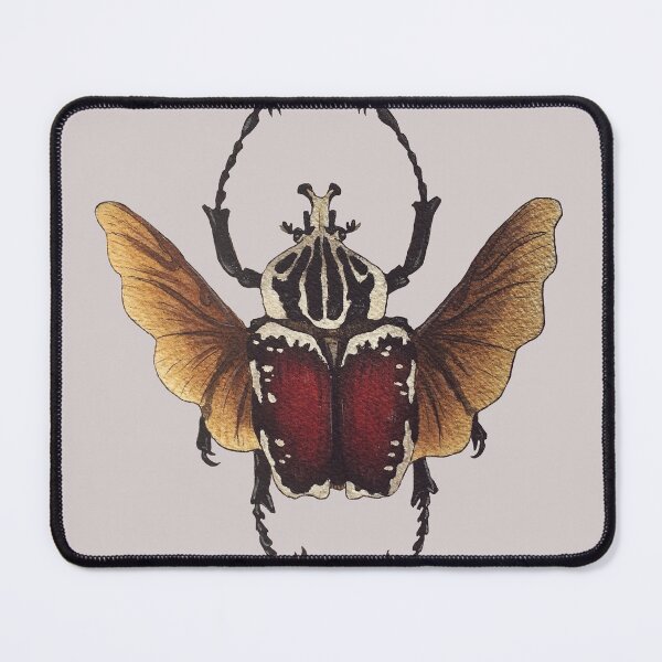 Item preview, Goliathus dynistae Goliath beetle watercolor designed and sold by Wieskunde.