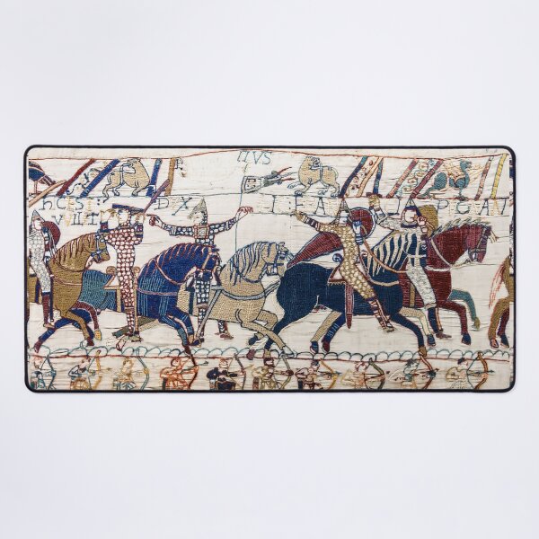 Aperçu de l'œuvre LA TAPISSERIE DE BAYEUX, LA BATAILLE D'HASTINGS, LES CHEVALIERS NORMANDS À CHEVAL créée et vendue par BulganLumini.