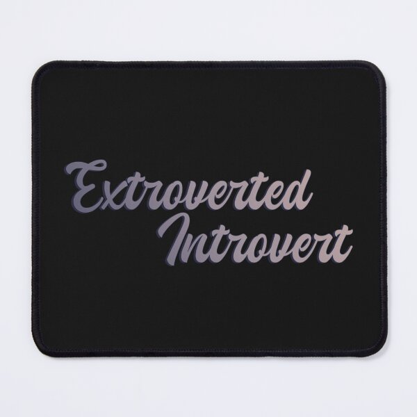 Item preview, Extroverted Introvert - Bold Purple Grey Text  designed and sold by TheMajesticGoat.