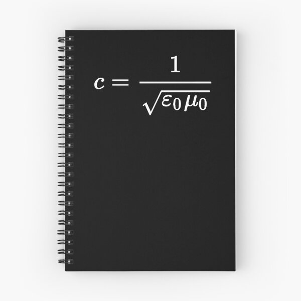 Item preview, speed of light formula, electromagnetism and physics designed and sold by NoetherSym.