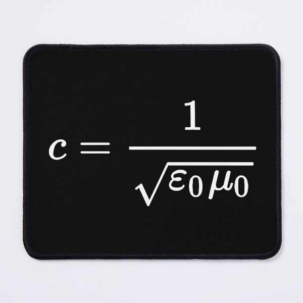 Item preview, speed of light formula, electromagnetism and physics designed and sold by NoetherSym.