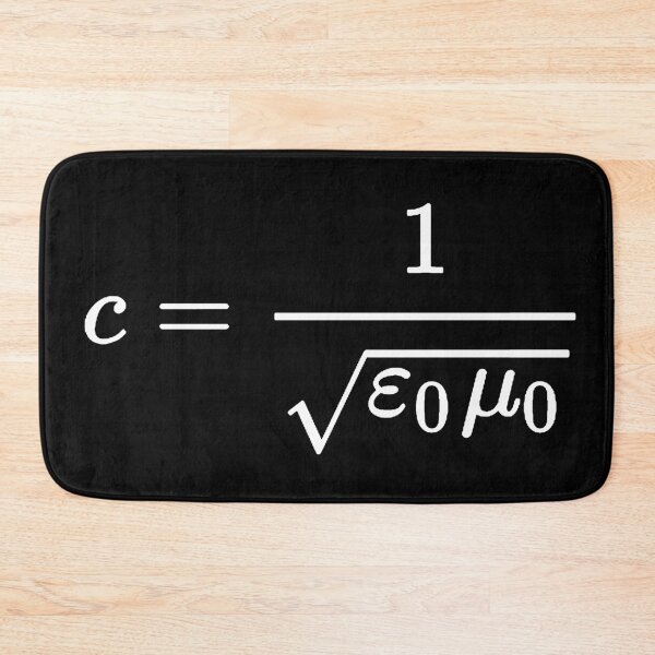 Item preview, speed of light formula, electromagnetism and physics designed and sold by NoetherSym.