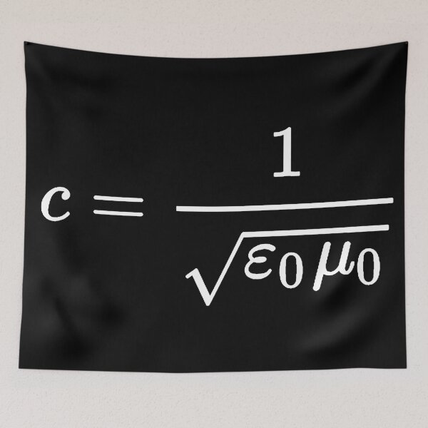 Item preview, speed of light formula, electromagnetism and physics designed and sold by NoetherSym.