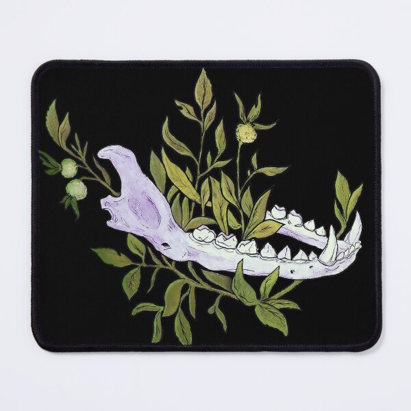 Item preview, Canine Jaw in Foliage Olive Green designed and sold by Smooshi.