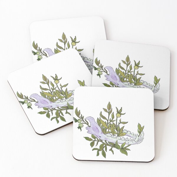 Item preview, Canine Jaw in Foliage Olive Green designed and sold by Smooshi.