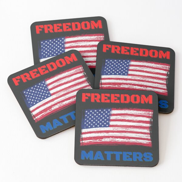 Item preview, Freedom matters American Flag Patriotic T-shirt designed and sold by ikutosaufi.