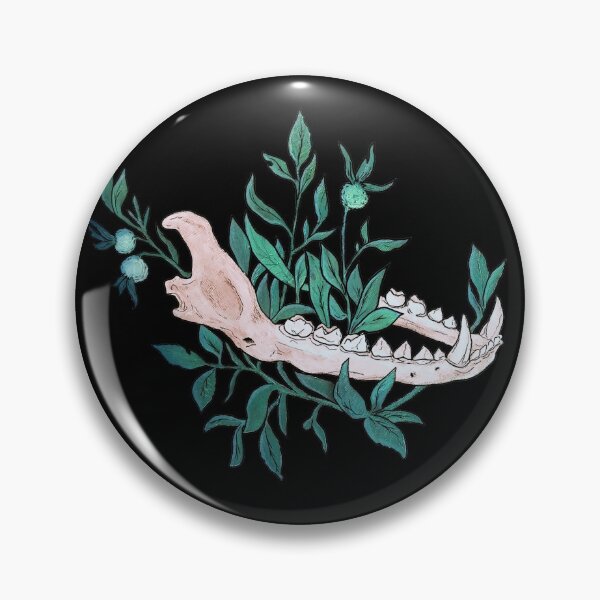 Item preview, Canine Jaw in Foliage Mint Green designed and sold by Smooshi.