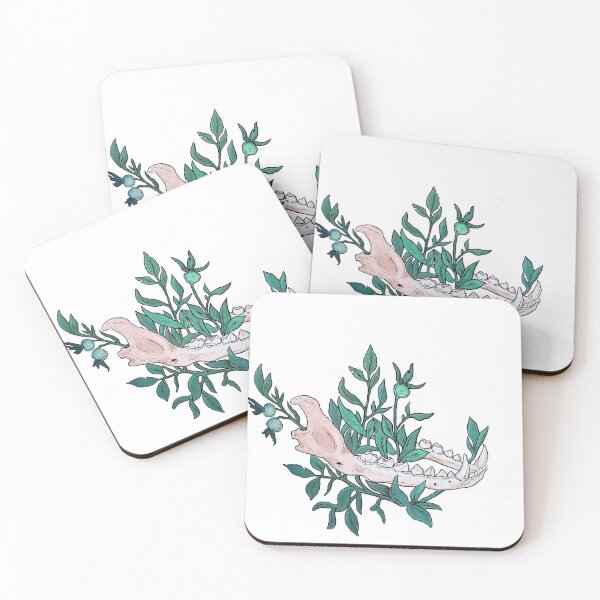 Item preview, Canine Jaw in Foliage Mint Green designed and sold by Smooshi.
