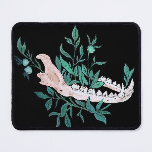 Item preview, Canine Jaw in Foliage Mint Green designed and sold by Smooshi.