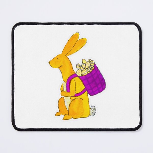 Item preview, Easter bunny with a basket of eggs designed and sold by Between Clouds.