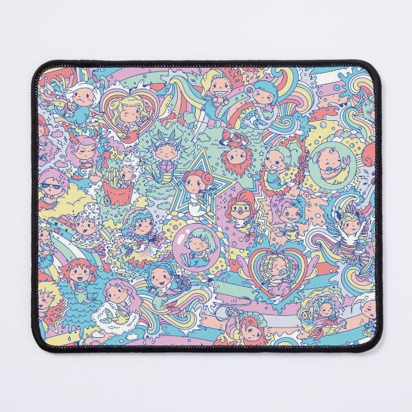 Item preview, Colorful mermaid vector doodle pattern  designed and sold by SPIRIMAL.