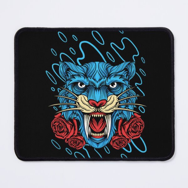 Item preview, Tiger and roses designed and sold by Rakos-Merch.