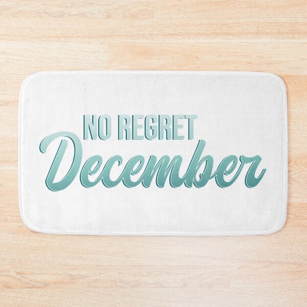 Item preview, No Regret December - Blue Text designed and sold by TheMajesticGoat.